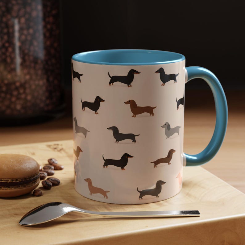 Jolie tasse teckel : cadeaux pour chien saucisse Weiner Weenie, tasse à thé Doxie en céramique pour maman chien image 17