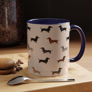 Jolie tasse teckel : cadeaux pour chien saucisse Weiner Weenie, tasse à thé Doxie en céramique pour maman chien image 14
