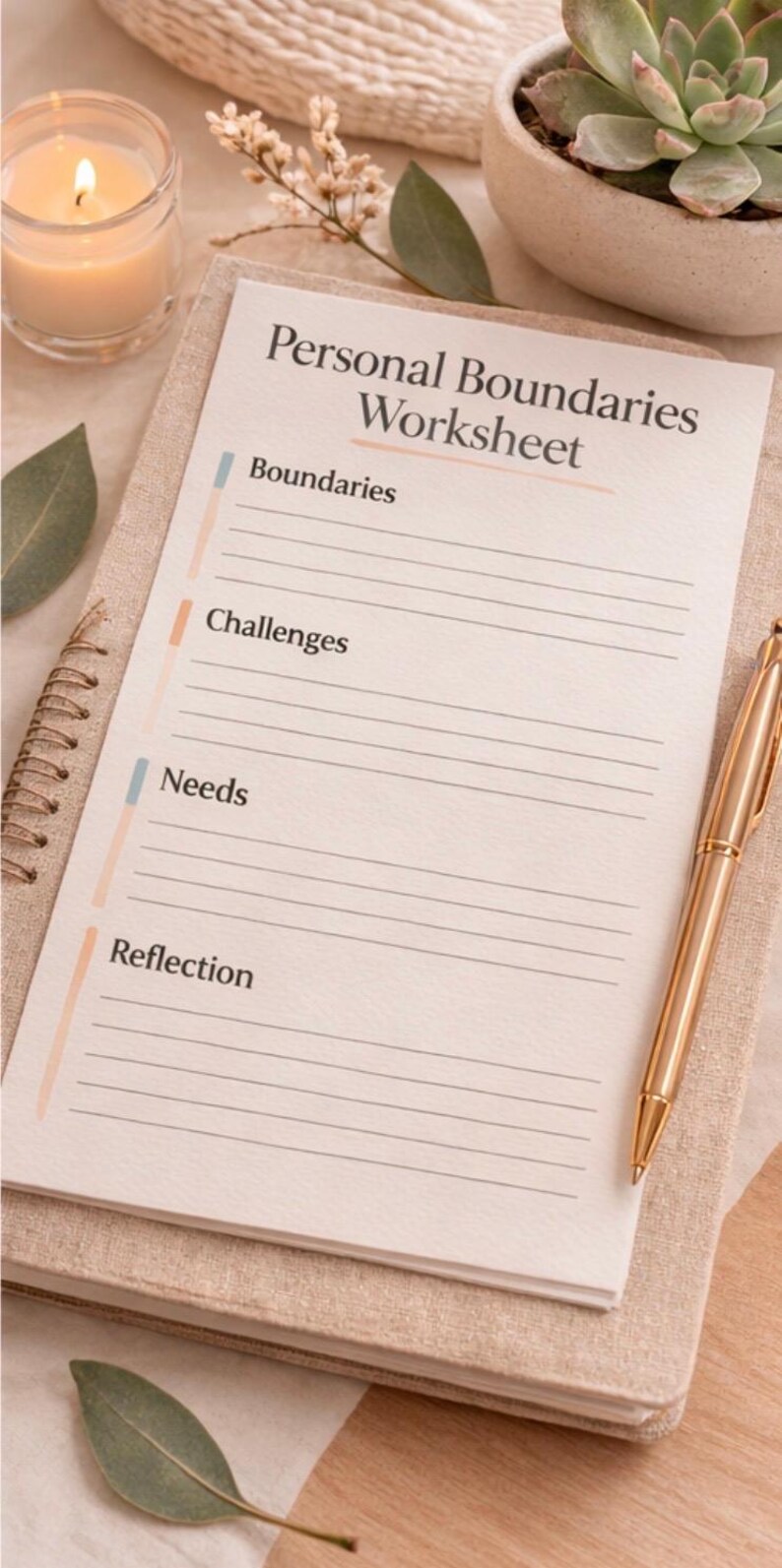 Personal Boundaries Worksheet - Etsy