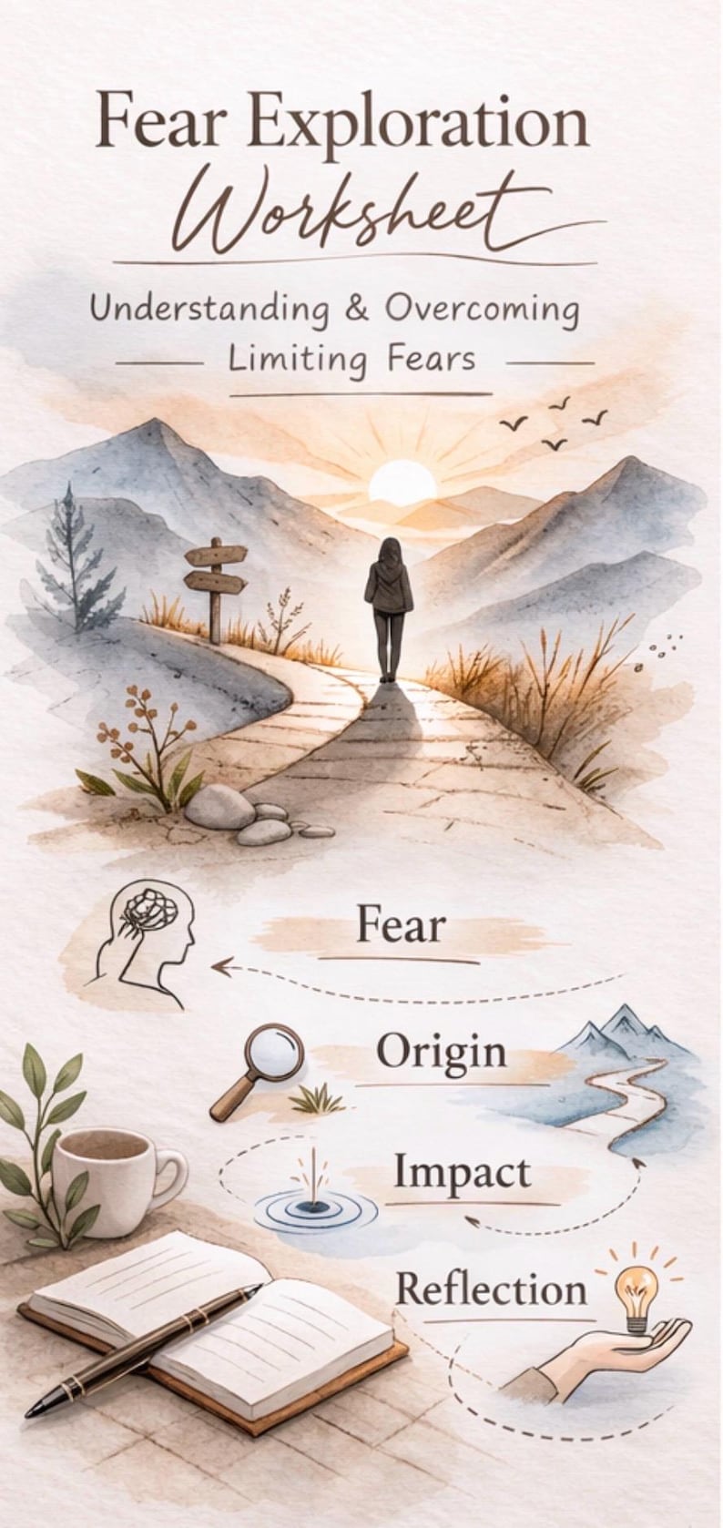 Fear Exploration Worksheet - Etsy