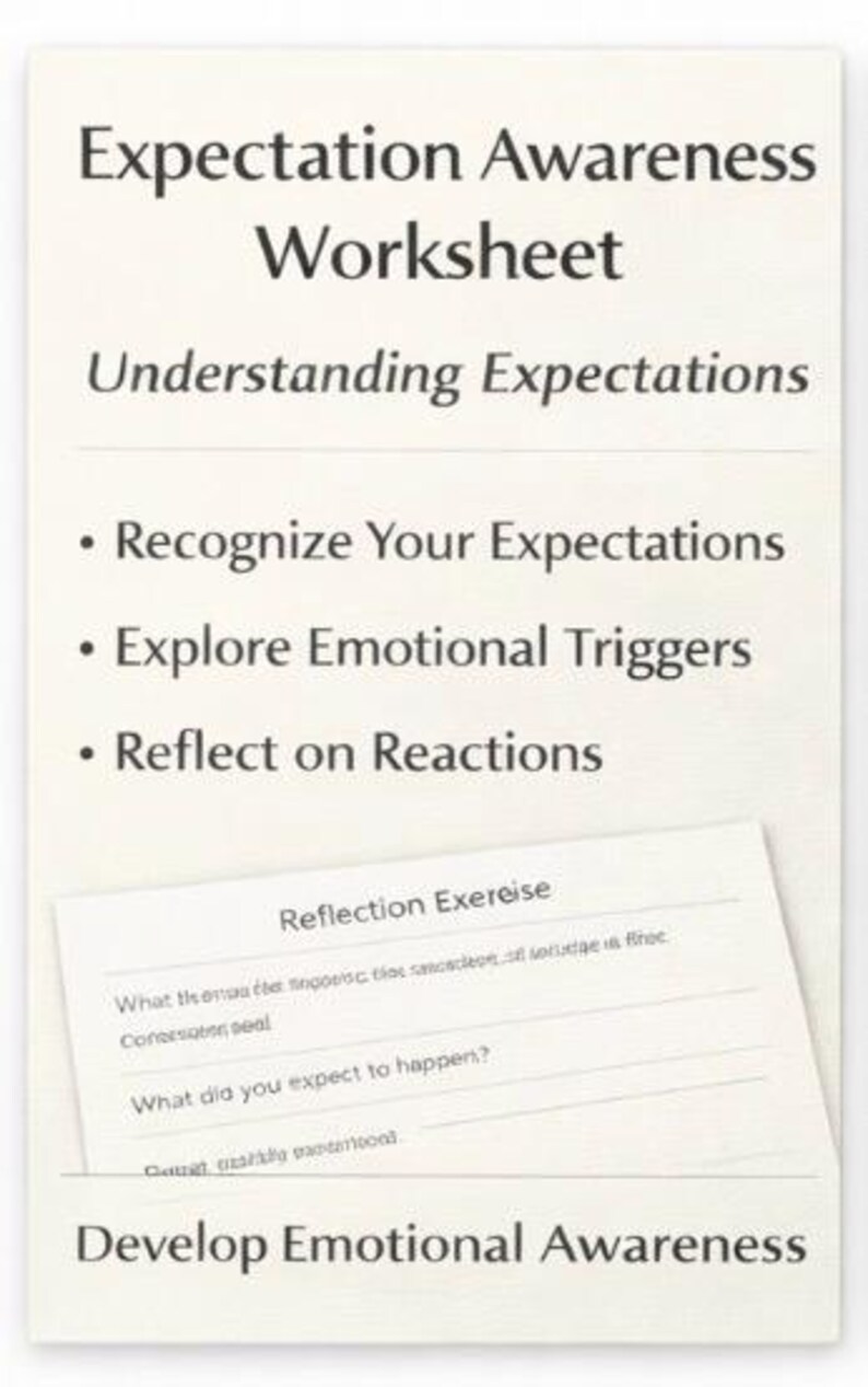 Expectation Ladder Worksheet.pdf Expectation Awareness Worksheet - Etsy