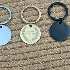 Custom Engraved Stainless Steel Pet Tag: Cat & Dog ID, Ships from USA