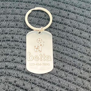 Personalized Pet ID Tag: Engraved Metal, Silent Double-Sided Cat & Dog Collar