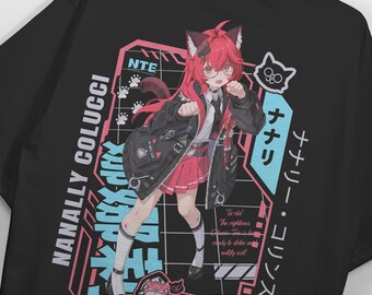 Camiseta pesada Neverness to Everness: Nanally NTE Anime Game Cotton 20s