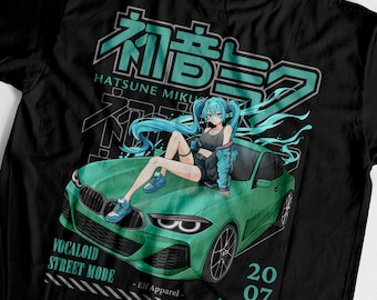 Camiseta de Hatsune Miku: Camiseta gráfica de anime Vocaloid