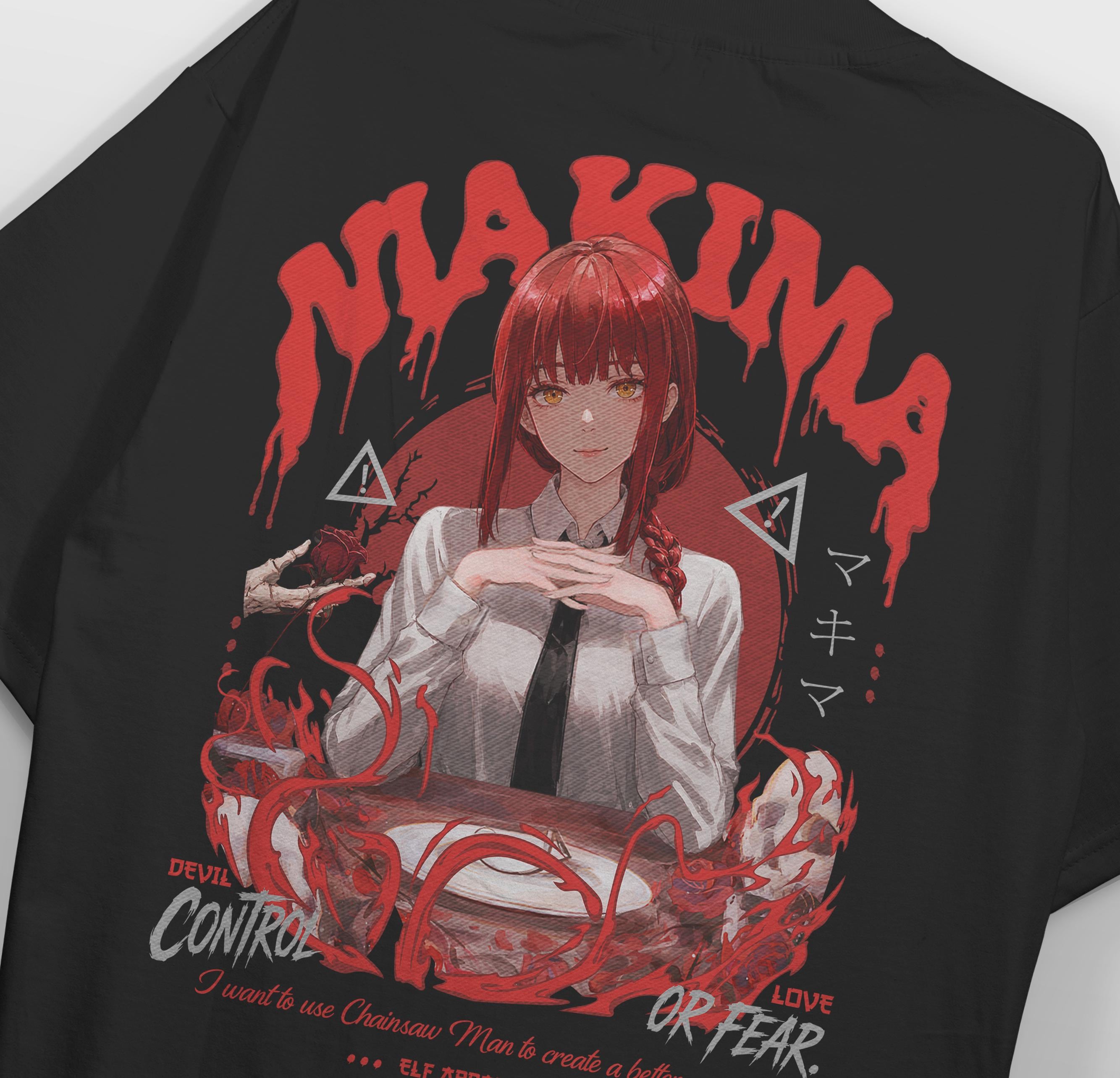 マン t マキマ tシャツ 海外 チェンソーマン Tシャツ 2XLサイズ 白
