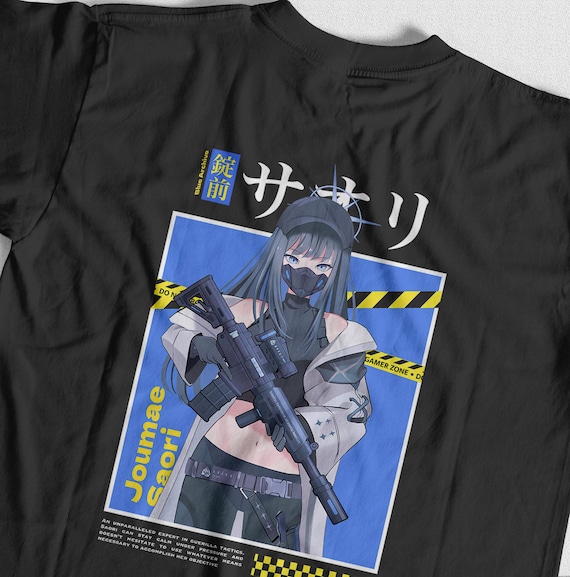 Saori Joumae Blue Archive T-shirt: Anime Game Graphic Tee - Etsy
