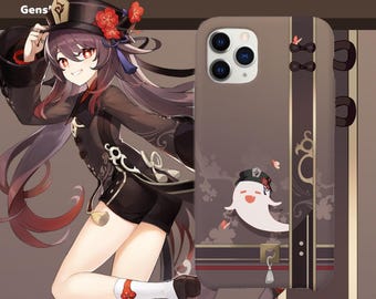 Funda para teléfono Hu Tao Genshin Impact: TPU protector, templado o mate