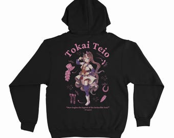 Sudadera con capucha Tokai Teio Uma Musume: sudadera con capucha anime pesada 380 GSM
