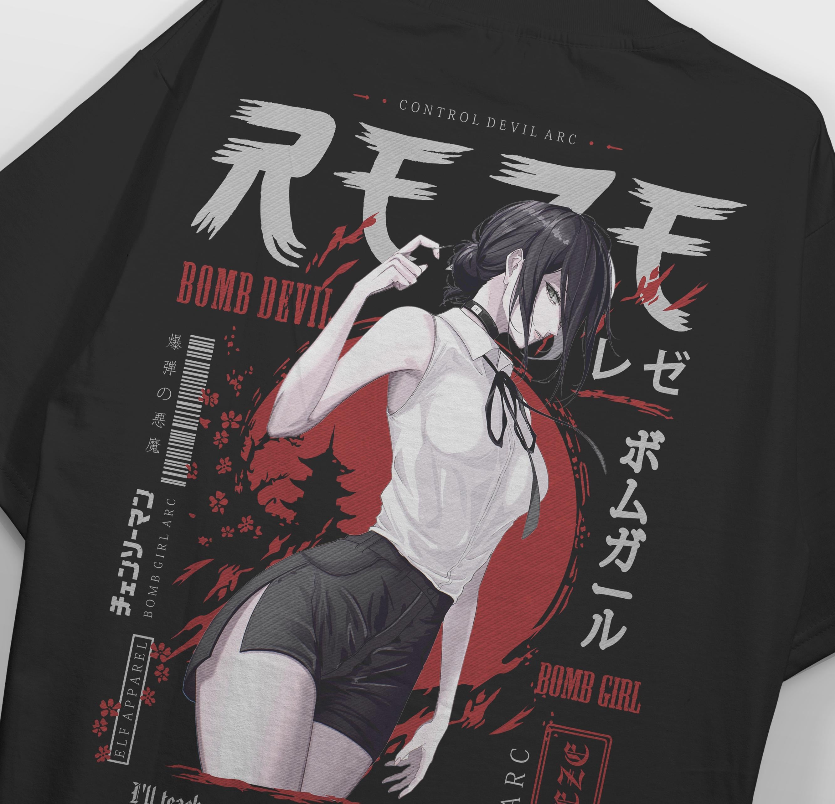 チェンソーマン レゼ アニメTシャツ フェードブラック Xlsize REZE チェンソーマン レゼ アニメTシャツ フェードブラック Xlsize REZE