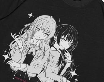 Camiseta de algodón grueso de Alisa Mikhailovna Kujou Roshidere: Camiseta gráfica de anime Tokidoki Bosotto, 20s