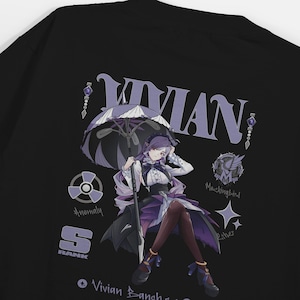 Vivian Banshee Zenless Zone Zero T-shirt Fan Made - Vivian ZZZ Waifu Shirt