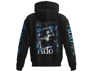 Ado Virtueller Sänger J-Pop Hoodie : Schwerer Anime Hoodie 380 G/M