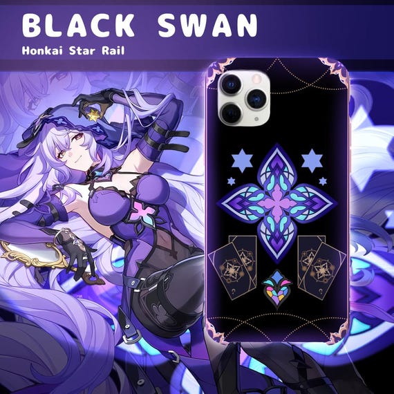Black Swan Honkai Star Rail Phone Case, Protective Cover For Iphone, Samsung, Android