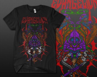 Shinji Ikari Evangelion Camiseta pesada: Anime Graphic Tee Cotton 20s