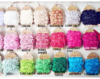 Elija los 14 colores De colores Chiffon Bloomer rose trim