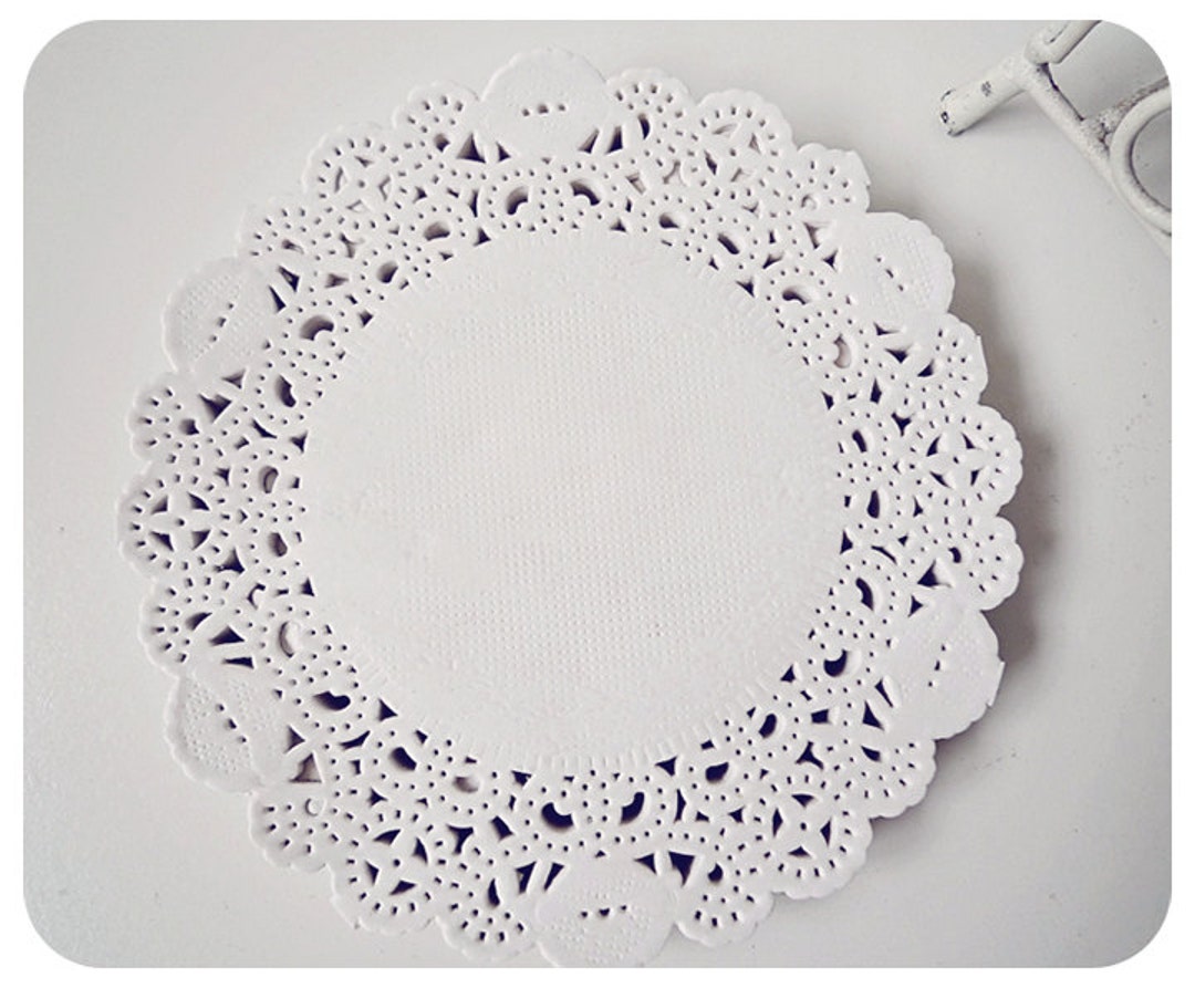 Wedding Paper Lace Doily 7.5 for Scrap Booking or Card Making / Pack Etsy