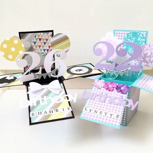 Carte d'anniversaire pop-up format A2