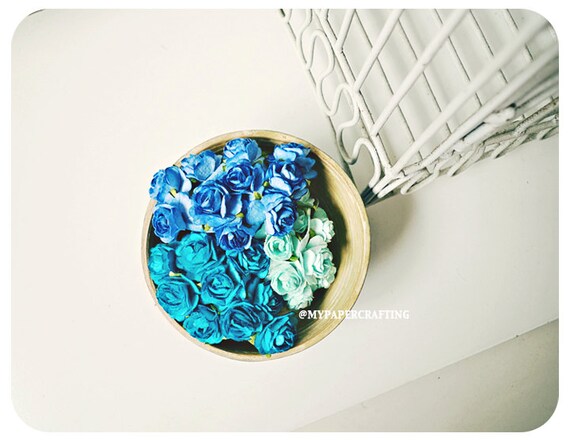 Modewaren Blumen Herzform Knospen Papier Blume gemischte Farbe / Satz