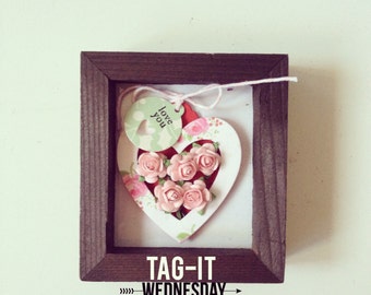 Heartshape Mini Flower Tag