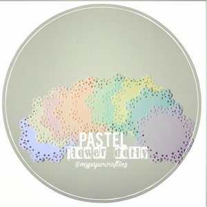 Pastel bloem Doily papier voor Plakboeken, kaart maken, bruiloft decoratie / pack