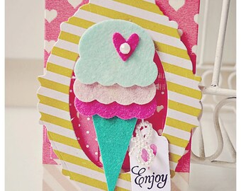 Ice Cream Embellishment for Scrap booking / card making etc