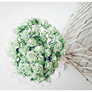 Maulbeerbaumpapier mini mint Rosenknospen Blume / Packung