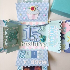 Birthday handmade box card image 3