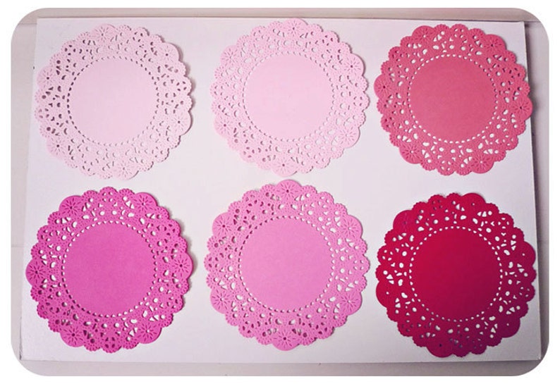 Colored Paper Doilies Etsy
