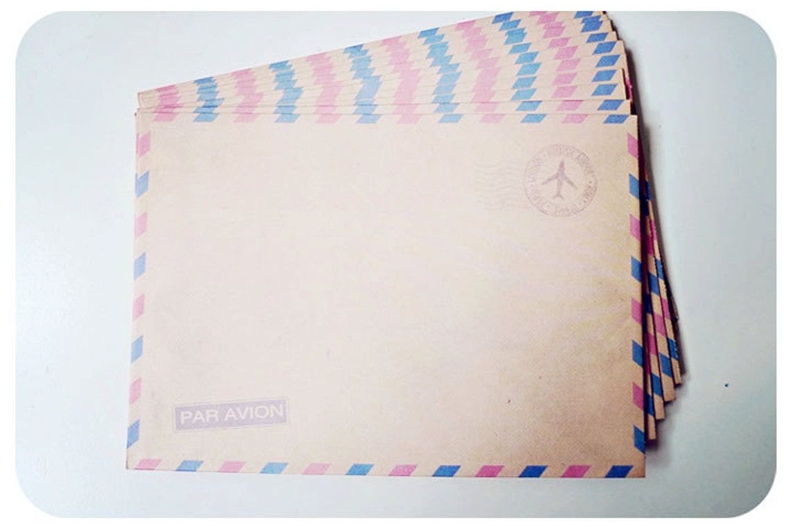 10 Brown Air Mail Envelopes - Etsy