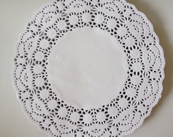 Wedding paper Lace Doily 7" for Scrap booking or card making / pack