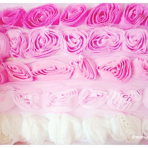 Shabby Chiffon Bloomer com acabamento rosa