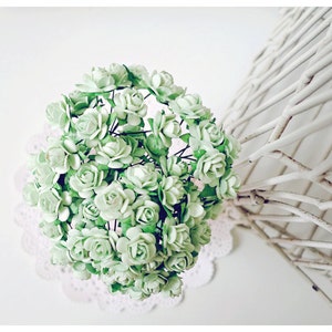 Maulbeerpapier Mini Rosenknospen Blume / Packung