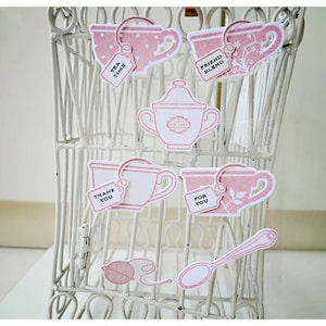 Teetassenverzierung für Scrapbooking / Kartenherstellung etc