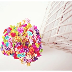 Maulbeerseide Scrapbooking Papierblume Multi-Farben zum Basteln, Hochzeitsdekoration / Satz