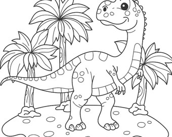 Libro para colorear de dinosaurios