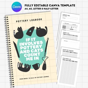 Pottery Logbook: Glaze Test Tracker, Project Planner (Digital Download)