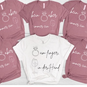 JGA T-Shirt Braut, Team – personalisiert mit Name & Datum |Junggesellinnenabschied Shirt Frauen