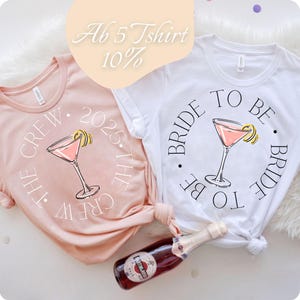 JGA T-Shirt Braut, Team – personalisiert mit Name & Datum |Junggesellinnenabschied Shirt Frauen