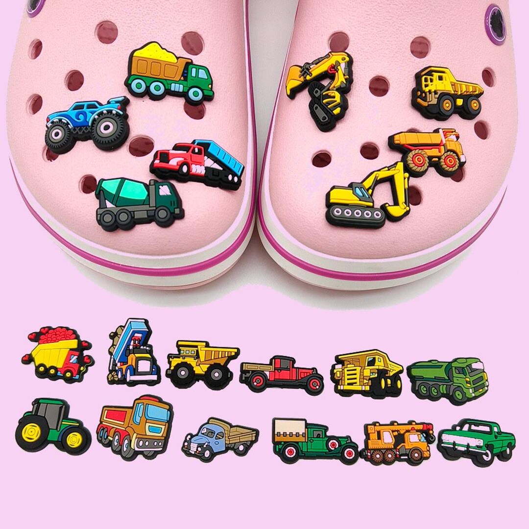 Construction Vehicle Shoe Charms for Crocs: Engineering Truck Clog ...