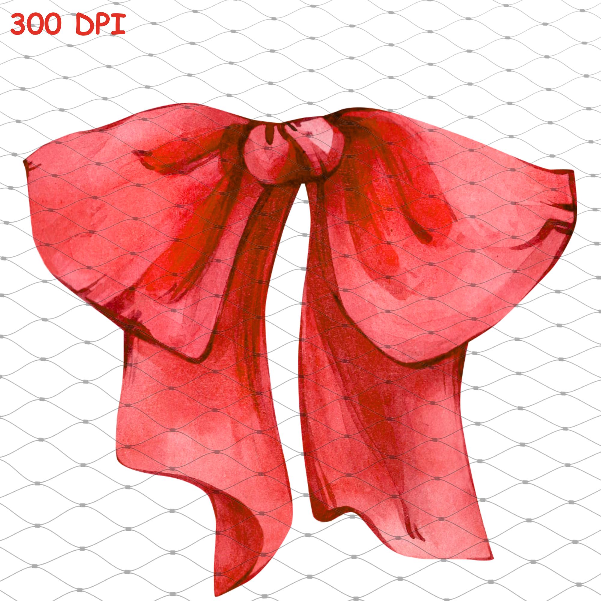 Red Watercolor Bow 50 Cliparts PNG Bundle - Blush Red Ribbon Digital ...