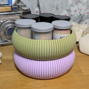 Stackable Catchall Tray •Eco‑Friendly Trinket Dish • Desk Jewelry Entryway Organizer • Minimalist Storage Bowl • Aesthetic Decor•3D Printed