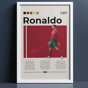 Cristiano Ronaldo CR7 Sport Poster - Perfect for Football/Soccer Fans - Premium Quality Art Print