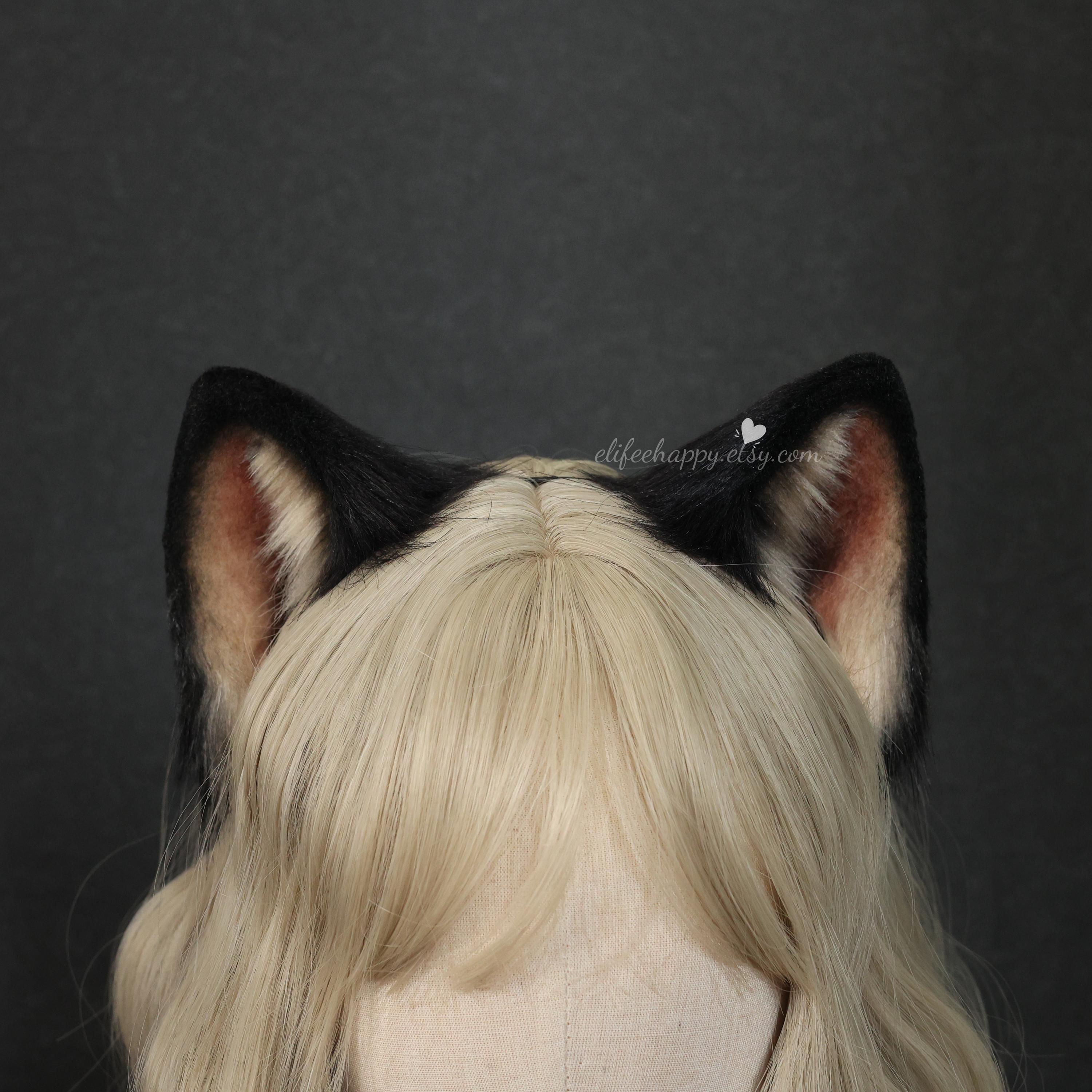 Faux Fur Cat Ears Headband & Tail Set: Handmade Cosplay  display picture 3