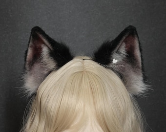 Handmade Faux Fur Wolf Ears Headband & Tail: Cosplay Costume