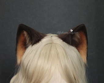 Faux Fur Cat Ears Headband & Tail: Handmade Cosplay Costume
