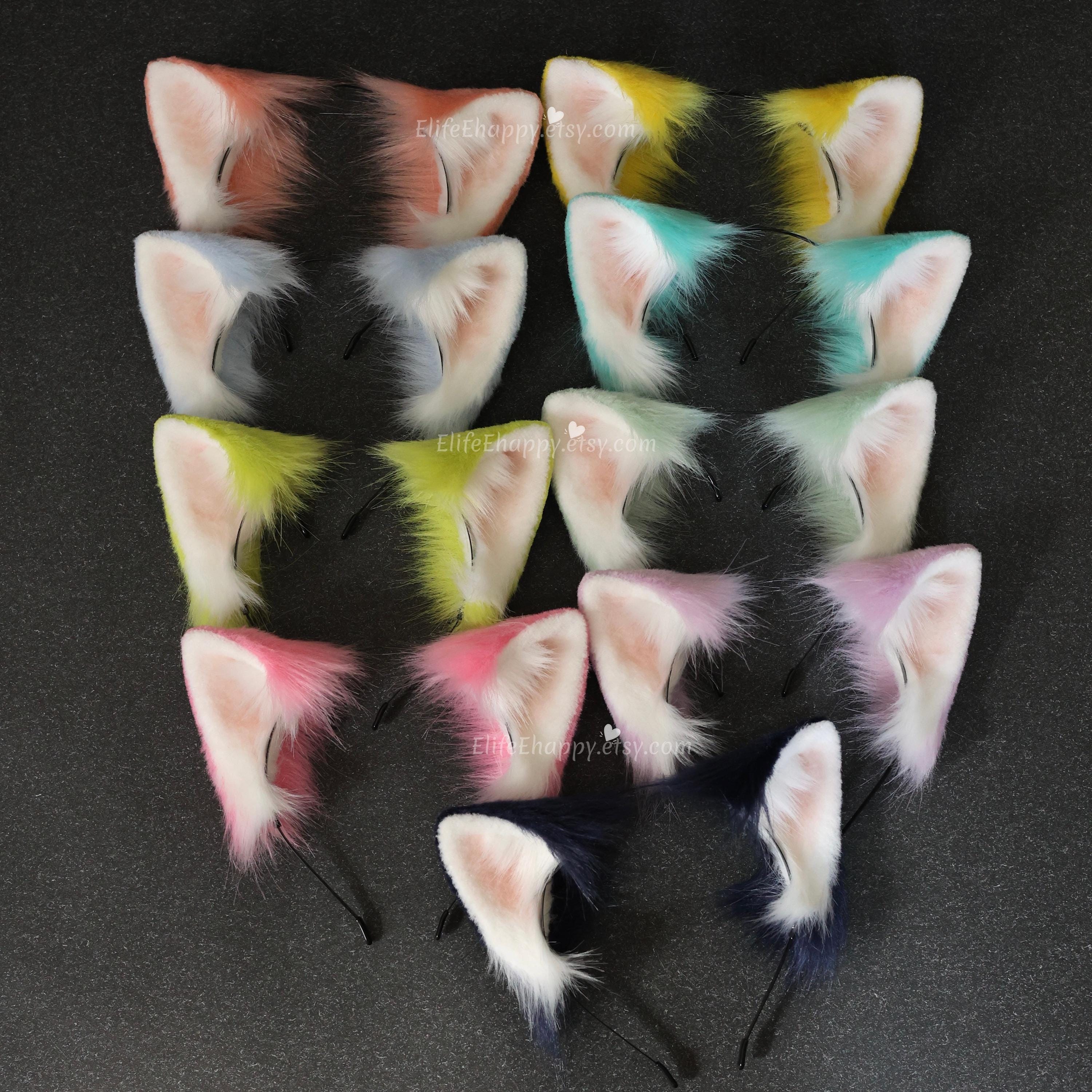 Handmade Faux Fur Cat Ear Headband & Tail Set: Cosplay Costume - Etsy