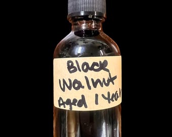 Wildcrafted Black Walnut Hull Tincture | Aged 1 Year | Sierra Nevada | Small Batch Botanical Extract | Herbalist Crafted | Alcohol Extract