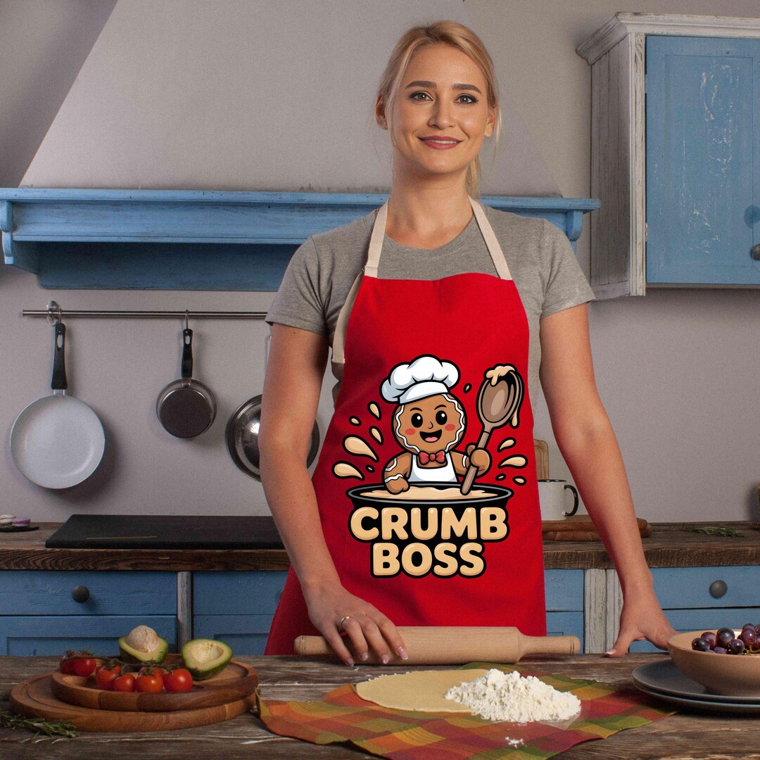 Crumb Boss Gingerbread PNG • Funny Christmas Baking Clipart • Cute ...