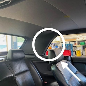 BMW E36 cabriodakkleppen voor C-stijlen